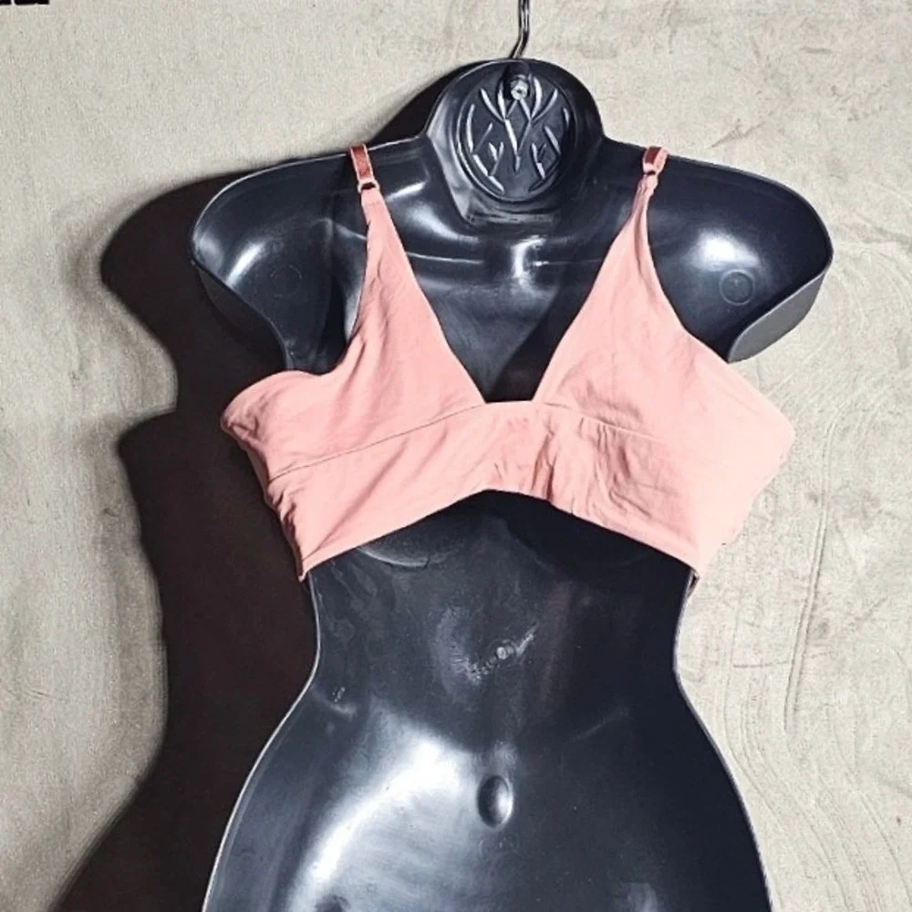 Victorias Secret Very Sexy V-Wire Bralette Rose Pink‎ Gold Hardware XL NEW